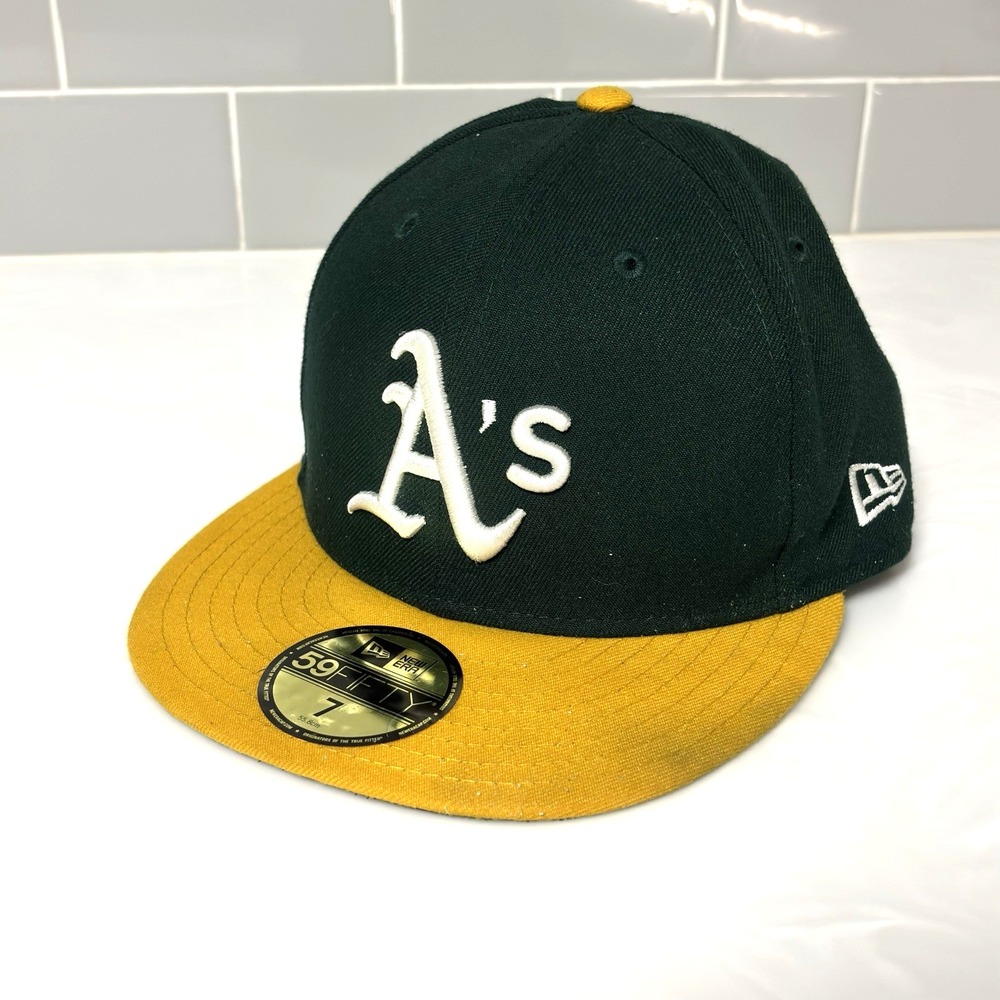 New Era Oakland A's Athletics 59Fifty Fitted Size 7 Hat Cap MLB Baseball